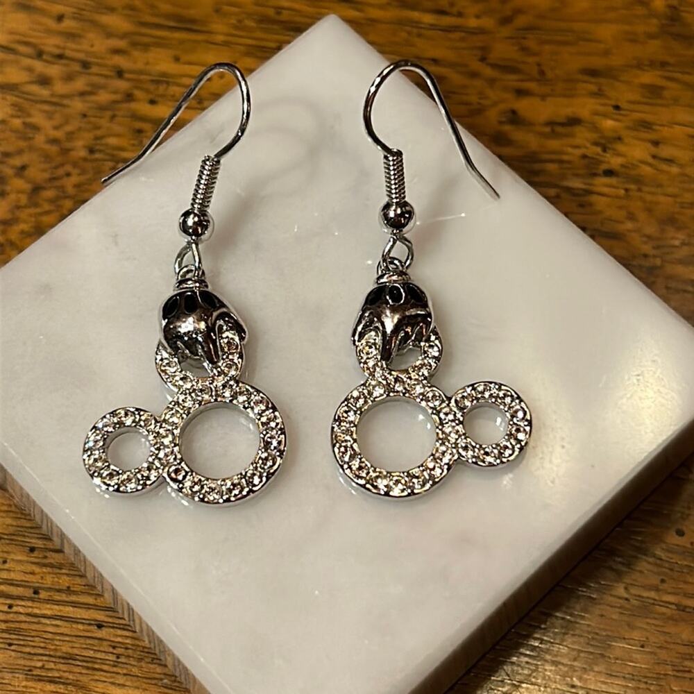 Disney Mickey Mouse Rhinestone Earrings #78